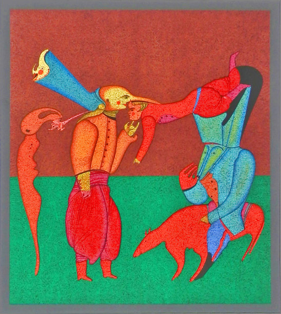 From Carnival of St. Petersburg Suite: Acrobats 1980 - Russia Limited Edition Print by Mihail Chemiakin