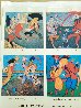 Danseurs et Spectateurs - Framed Set of 4 Lithographs - 1988 - Huge Limited Edition Print by Mihail Chemiakin - 12