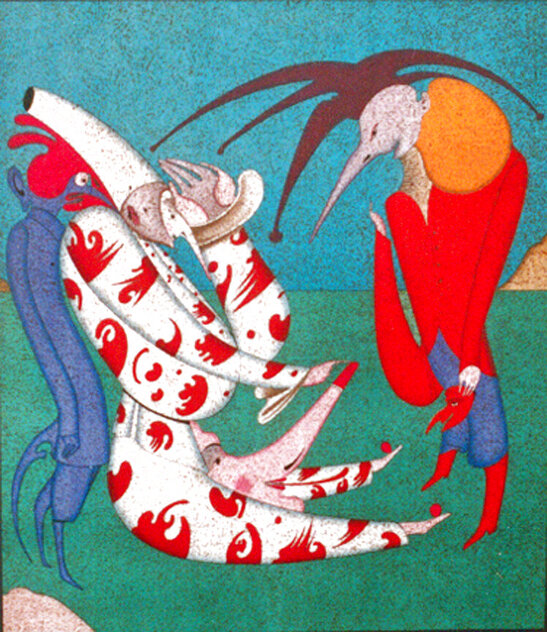 Harlequin and Petrushka by Mihail Chemiakin