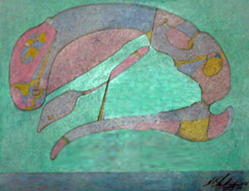 Metaphysic 101 1981 21x24 Original Painting - Mihail Chemiakin Metaphysic 101 1981 21x24 Original Painting - Mihail Chemiakin