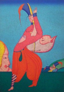 Untitled Lithograph PP 1980 Limited Edition Print - Mihail Chemiakin Untitled Lithograph PP 1980 Limited Edition Print - Mihail Chemiakin
