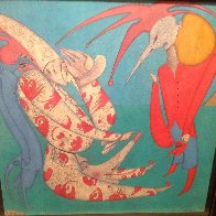 M. Peugzih, Carnival St. Peterburg 1978 27x27 Original Painting by Mihail Chemiakin - 8 M. Peugzih, Carnival St. Peterburg 1978 27x27 Original Painting by Mihail Chemiakin - 8