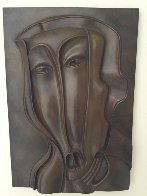 St. Christopher Bronze Bas Relief Sculpture 18x13 1984 Sculpture by Mihail Chemiakin - 1 St. Christopher Bronze Bas Relief Sculpture 18x13 1984 Sculpture by Mihail Chemiakin - 1