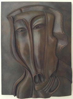 St. Christopher Bronze Bas Relief Sculpture 18x13 1984 Sculpture - Mihail Chemiakin St. Christopher Bronze Bas Relief Sculpture 18x13 1984 Sculpture - Mihail Chemiakin