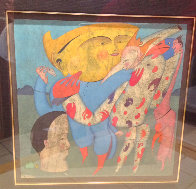 M. Peugzih, Carnaval St. Peterburg 1978 12x12 Original Painting by Mihail Chemiakin - 2 M. Peugzih, Carnaval St. Peterburg 1978 12x12 Original Painting by Mihail Chemiakin - 2
