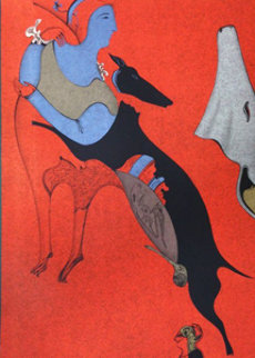Red Centaur 1978 Limited Edition Print - Mihail Chemiakin Red Centaur 1978 Limited Edition Print - Mihail Chemiakin