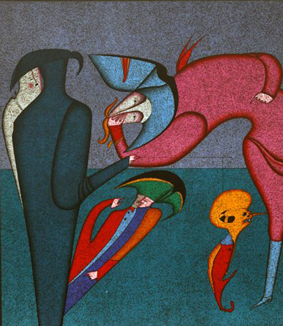 Whispers 1980 Limited Edition Print by Mihail Chemiakin Whispers 1980 Limited Edition Print by Mihail Chemiakin