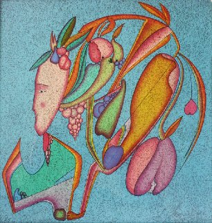 Metaphysical Flowers Image IV 1980 Limited Edition Print - Mihail Chemiakin Metaphysical Flowers Image IV 1980 Limited Edition Print - Mihail Chemiakin