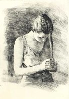 Braiding Woman AP Limited Edition Print by Chase Chen - 1 Braiding Woman AP Limited Edition Print by Chase Chen - 1