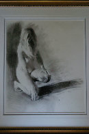 Nude Girl Kneeling 1992 23x17 Works on Paper (not prints) by Chase Chen - 4 Nude Girl Kneeling 1992 23x17 Works on Paper (not prints) by Chase Chen - 4