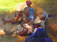 Midsummer Night's Dream 1997 28x33 Original Painting by Chase Chen - 1 Midsummer Night's Dream 1997 28x33 Original Painting by Chase Chen - 1