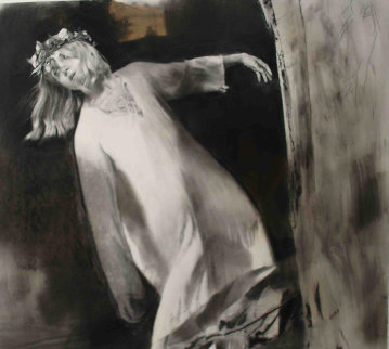 Ophelia Falling Into the River Draeing 1996 28x30 Drawing - Chase Chen Ophelia Falling Into the River Draeing 1996 28x30 Drawing - Chase Chen