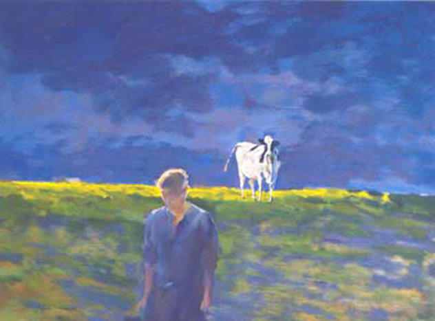 Pasture Scene 1991 Limited Edition Print by Chase Chen
