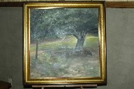 Oak Tree 1996 23x23 Original Painting by Chase Chen - 4 Oak Tree 1996 23x23 Original Painting by Chase Chen - 4
