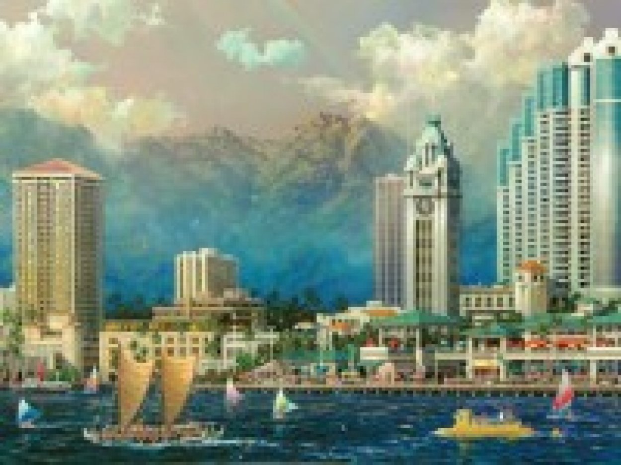 Aloha Tower 2005 Limited Edition Print by Alexander Chen Aloha Tower 2005 Limited Edition Print by Alexander Chen