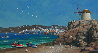 Mykonos Windmill And Little Venice 2009 22x26 Original Painting by Alexander Chen - 0