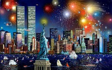 Manhattan Celebration 3-D 2013 read note below Limited Edition Print - Alexander Chen Manhattan Celebration 3-D 2013 read note below Limited Edition Print - Alexander Chen