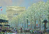 Arc De Triumphe, Notre Dame, Hong Kong, Time Square Panorama, Set of 4 Prints 2003 Limited Edition Print by Alexander Chen - 1