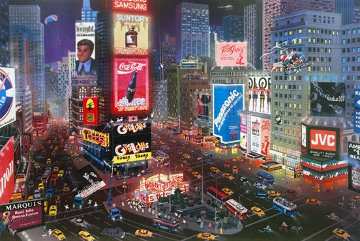 An Evening in Times Square 2001 Limited Edition Print - Alexander Chen An Evening in Times Square 2001 Limited Edition Print - Alexander Chen