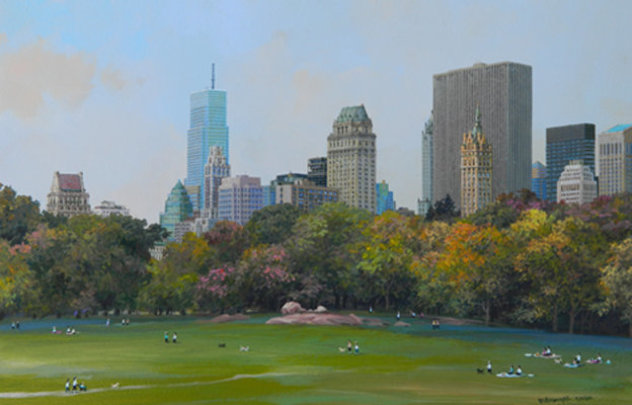 Central Park Fall Afternoon - New York Limited Edition Print by Alexander Chen
