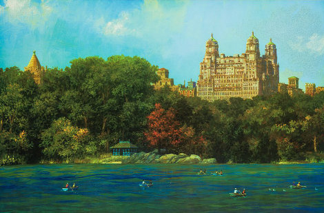 Central Park - Lake Fall - New York, NYC Limited Edition Print - Alexander Chen
