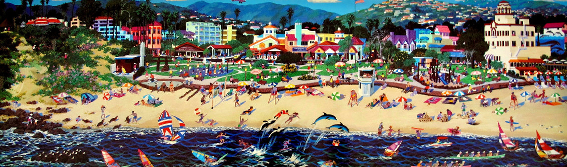 Weekend in Laguna 1993 - Caliifornia Limited Edition Print by Alexander Chen