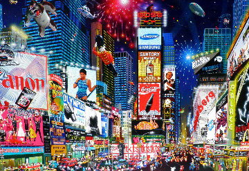 Times Square Parade 2007 Embellished Limited Edition Print - Alexander Chen