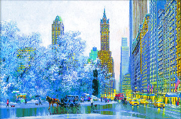 Central Park South And Center Drive 2015 Embellished - NYC - New York Limited Edition Print - Alexander Chen