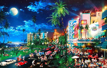 South Beach 2007 Embellished Miami Limited Edition Print - Alexander Chen South Beach 2007 Embellished Miami Limited Edition Print - Alexander Chen