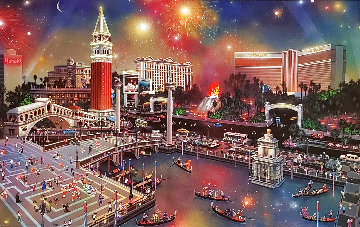Grand View Las Vegas 2002 Embellished Limited Edition Print - Alexander Chen Grand View Las Vegas 2002 Embellished Limited Edition Print - Alexander Chen