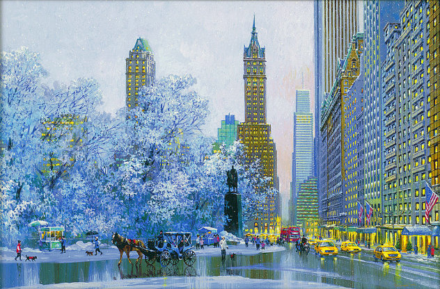 Central Park South Morning 2017 - New York Limited Edition Print by Alexander Chen