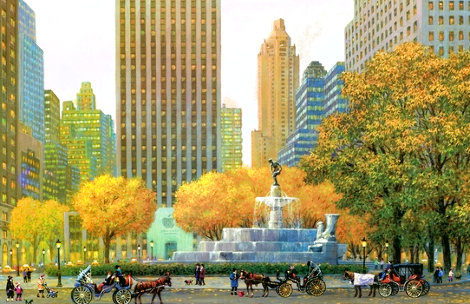 New York Pulitzer Fountain 2015 - NYC Limited Edition Print - Alexander Chen