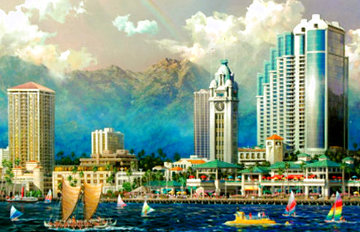 Aloha Tower 2005 Limited Edition Print - Alexander Chen Aloha Tower 2005 Limited Edition Print - Alexander Chen