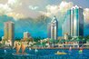Aloha Tower 2005 - Waikiki, Honolulu, Hawaii Limited Edition Print by Alexander Chen - 0 Aloha Tower 2005 - Waikiki, Honolulu, Hawaii Limited Edition Print by Alexander Chen - 0