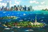 New York Gateway - NYC  - Twin Towers Limited Edition Print by Alexander Chen - 0