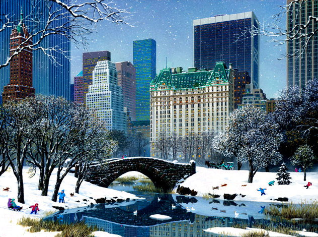 Central Park Winter - New York, NYC Limited Edition Print by Alexander Chen