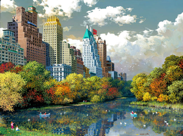 Central Park Fall - NYC - New York Limited Edition Print by Alexander Chen
