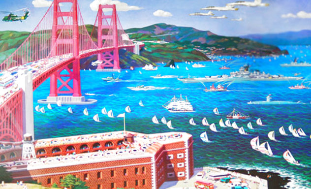 Golden Gate - San Francisco, California Limited Edition Print by Alexander Chen