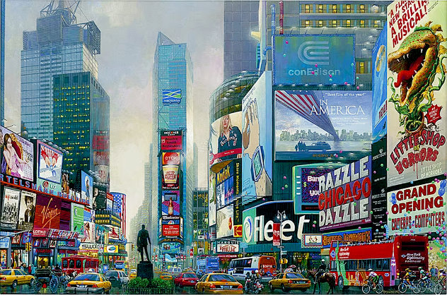 Times Square South HC 2015 Embellished - Huge Limited Edition Print by Alexander Chen