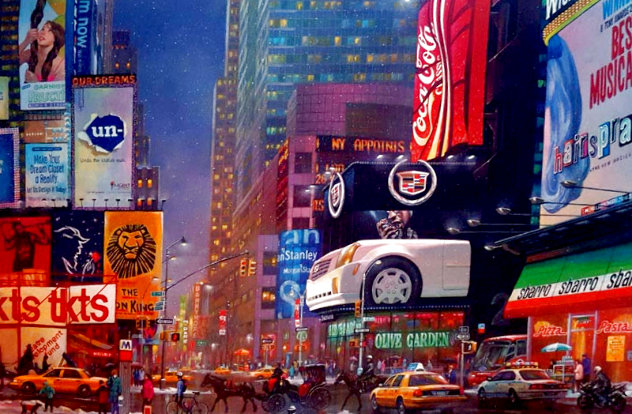 Times Square 47th Street 2006 Seriolithograph 11x17 by Alexander