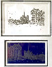 Notre Dame Winter with Cancelled Metal Etching Plate Unique 2008 - Huge - Paris, France Limited Edition Print by Alexander Chen - 0