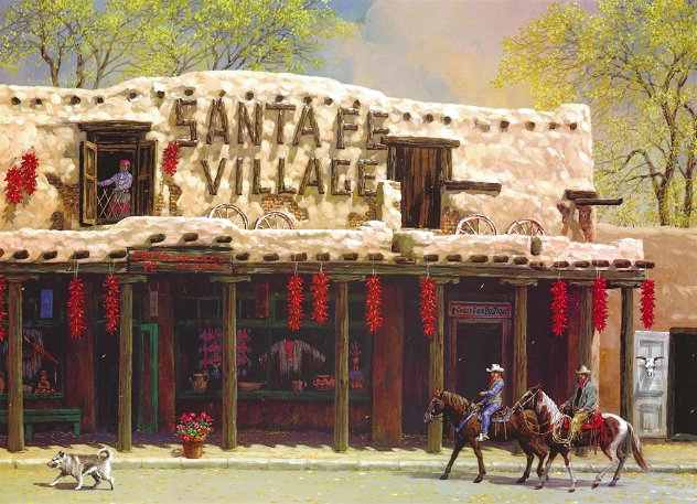 Santa Fe Village 2018 - New Mexico Limited Edition Print by Alexander Chen