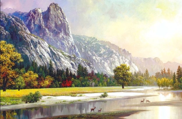 Yosemite - Sentinel Rock 2018 Seriolithograph 16x17 by