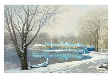 Central Park Boathouse Winter 2004 - New York Limited Edition Print - Alexander Chen