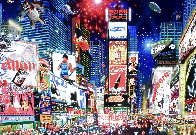 Times Square Parade 3-D DLX 2012 Embellished - New York - NYC Limited Edition Print by Alexander Chen