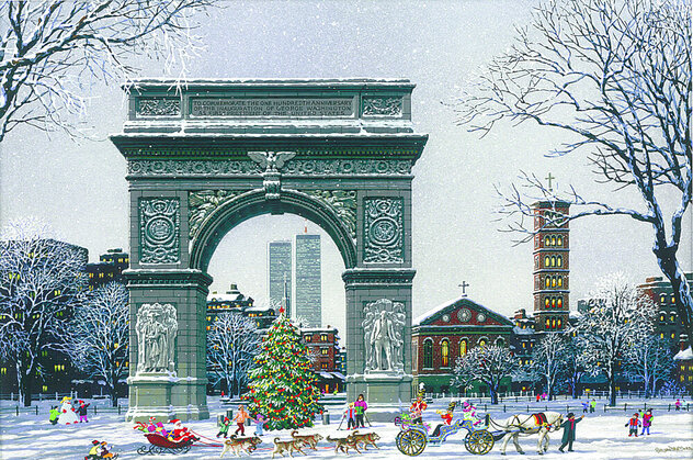 Brooklyn Bridge 2002 Seriolithograph 14x20 by Alexander Chen