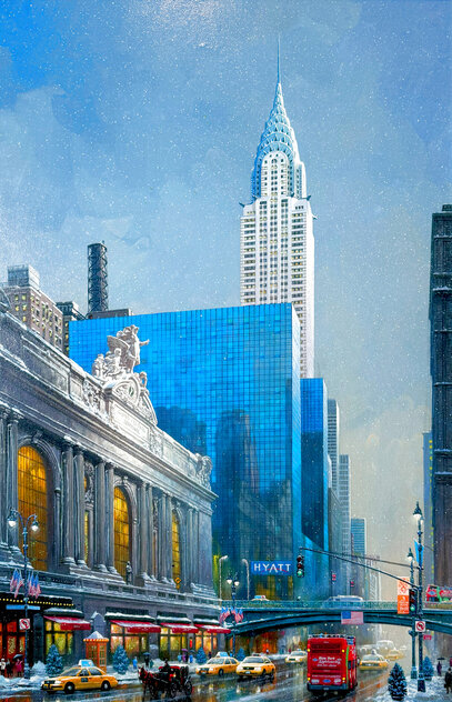 Chrysler Building 2015 - Framed Embellished Giclee on Canvas - Huge - New York - NYC Limited Edition Print by Alexander Chen Chrysler Building 2015 - Framed Embellished Giclee on Canvas - Huge - New York - NYC Limited Edition Print by Alexander Chen