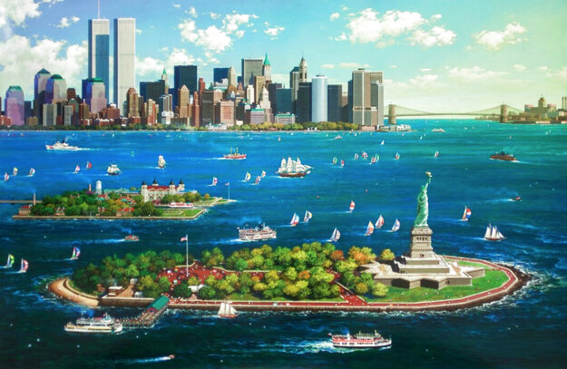 New York Gateway 2002 Limited Edition Seriolithograph by