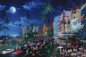 Miami South Beach, Florida AP 1996 Limited Edition Print - Alexander Chen Miami South Beach, Florida AP 1996 Limited Edition Print - Alexander Chen