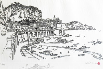 Amalfi Italy w remarque 2008 Limited Edition Print - Alexander Chen Amalfi Italy w remarque 2008 Limited Edition Print - Alexander Chen